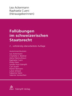 cover image of Fallübungen im schweizerischen Staatsrecht